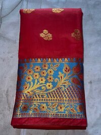 Banarasi Heavy Silk Saree - Ethnic Dress Type, Mix Color Selection | Breathable, No Fade, Washable, Printed Pattern for All Seasons