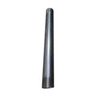 304 Stainless Steel Pipe Nipple - 12 Inch Length, Threaded Connection, 1 Inch Inner Diameter, Polished Surface, 2mm Thickness, Silver Finish