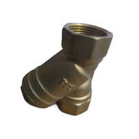 2 Inch Brass Y Strainer - 1.5-4 Inch Size, Golden Color, Round Shape, Painted Surface Treatment, 1 Month Warranty | Industrial Water Application