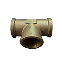 1 Inch Heavy Duty Brass Union Tee - Brass Material, 1 Inch Size, Golden Color, Threaded End | Reliable, Leak-free Connection For Plumbing And Heating Systems