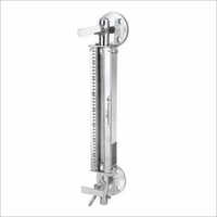 Tubular Level Gauge - Mettle Material, High Protection Level , Glossy White Finish