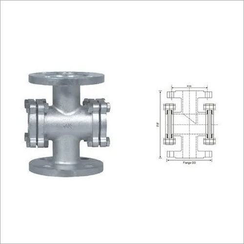 Double Window Sight Flow Glass