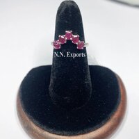 925 Sterling Silver Attractive Ruby Ring Gender: Women