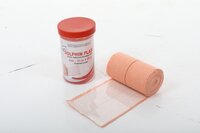 Dolphine Plaster - Cotton Crepe, 6cm X 4m To 15cm X 4m Sizes, Skin Color, Elastic Comfort, Absorbent Bandage