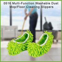 Multi-Function Washable Dust Mop/Floor Cleaning Slippers (0516)
