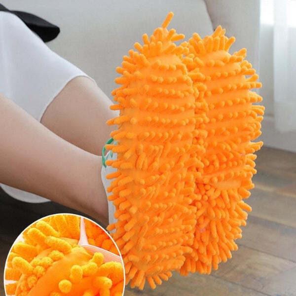 Multi-Function Washable Dust Mop/Floor Cleaning Slippers (0516)