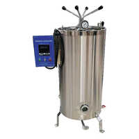 Silver High Pressure Vertical Sterilizer