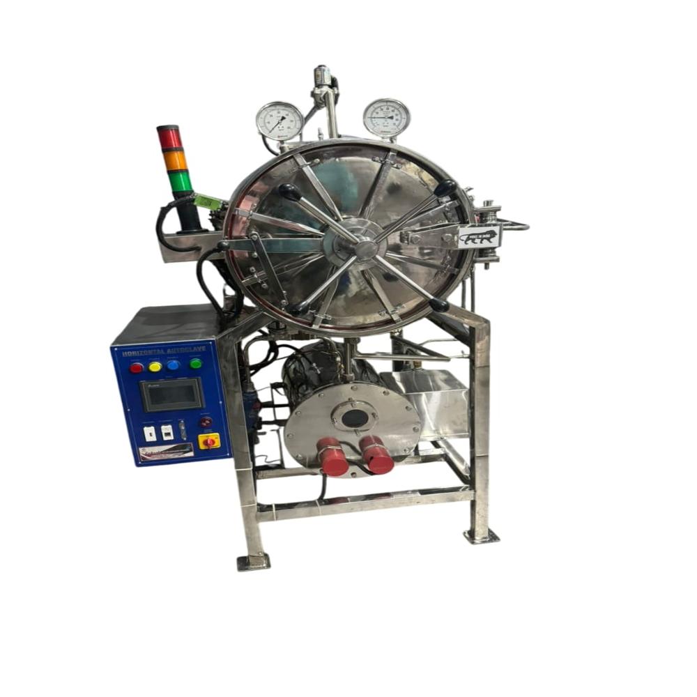 Autoclave High Pressure Horizontal Sterlizer - Color: Silver