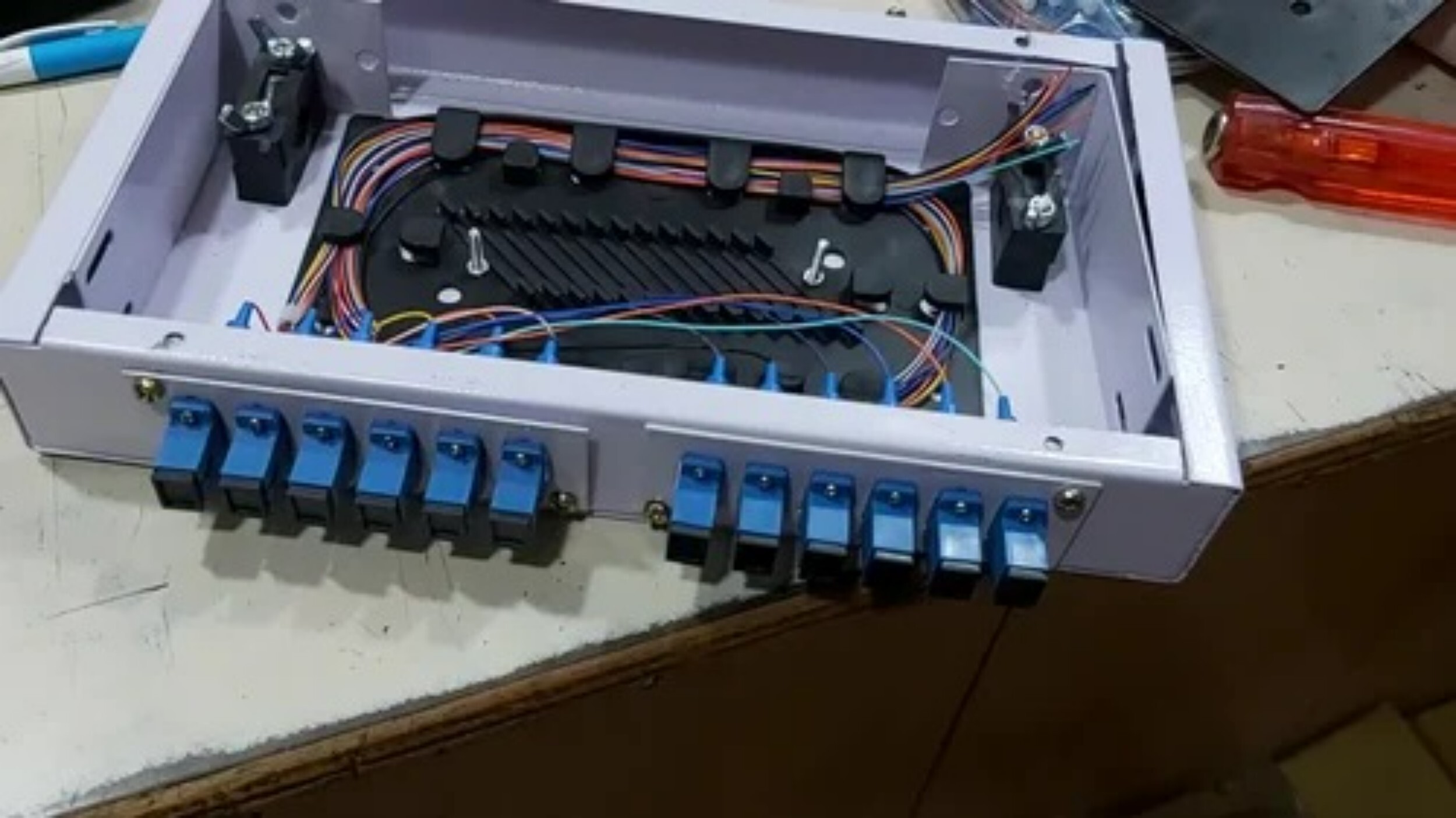 Fiber Liu 24 Port Rackmount Sliding Loaded