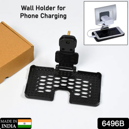 Multi Purpose Wall Holder Stand for Charging Mobile Just Fit in Socket and Hang