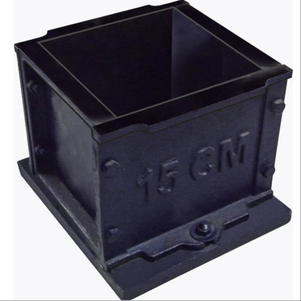 15 Cm Cast Iron Cube Mould - Color: Grey