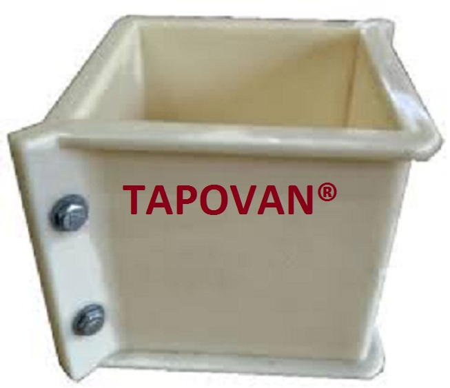 Plastic Cube Mould - Color: White