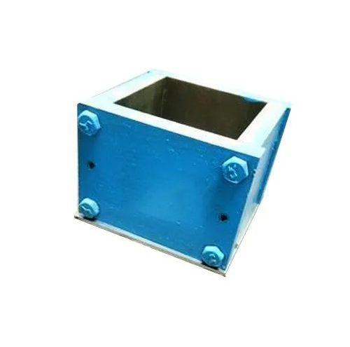 Blue 50 Mm Mild Steel Cube Mould