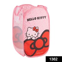 Print Waterproof Canvas Laundry Bag (1362) -  Large Capacity, Multi-assorted Color, Durable Breathable Material, Portable Side Pocket, Easy To Carry And Stand