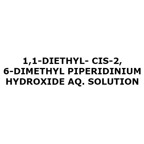 1 1-Diethyl- Cis-2 6-Dimethyl Piperidinium Hydroxide Aq. Solution