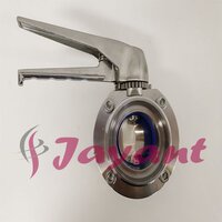 Butterfly Tri-clamp Valve - Stainless Steel, 1 Inch To 4 Inch Size | Manual Operation, Low Pressure Control, Easy Disassembly For Maintenance