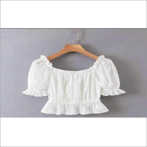 Ladies Top - Chiffon Fabric Slim Fit Boat Neck Design | Lightweight Stretchy and Comfortable for Daily Wear