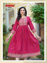 Ethnic Ladies Pink Kurti