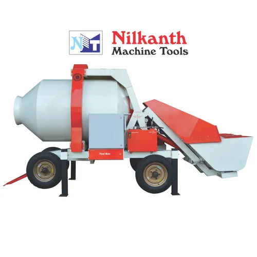 Reversible Concrete Mixer Machine - Steel Build, Industrial Use | Automatic Operation, Manual Control System