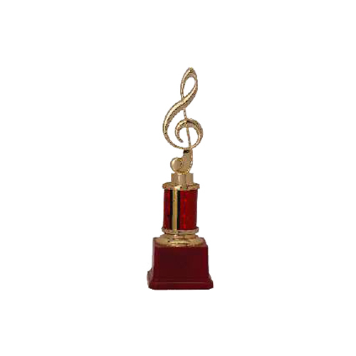 BT-4024 12.25 Inch Fiber Trophy With Red Pipe