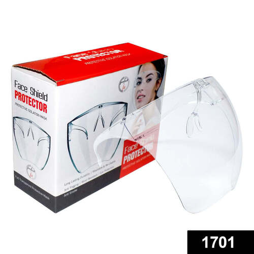 Transparent Multipurpose Clear Face Shield Anti-Fog Anti-Scratch Protective Fashion Wear For Unisex (1701)