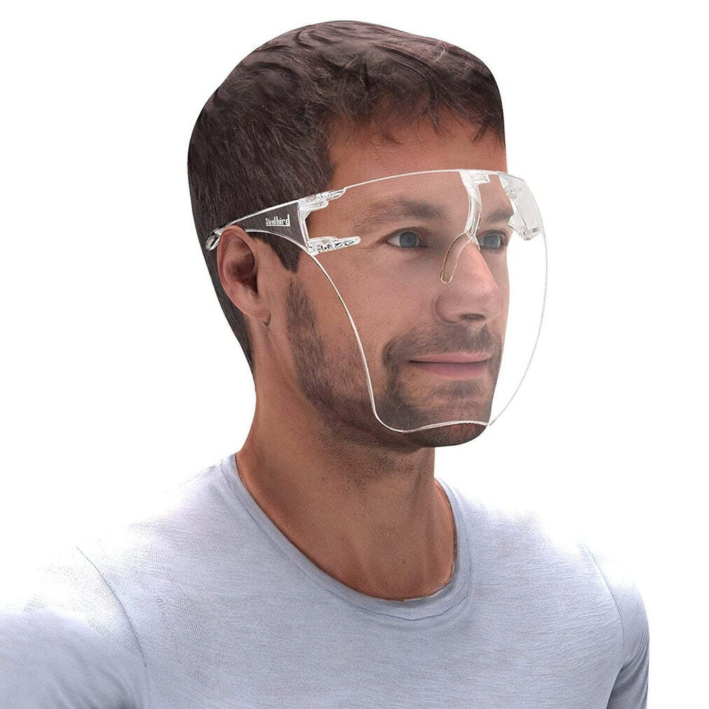 Multipurpose Clear Face Shield Anti-fog Anti-Scratch Protective Fashion Wear for Unisex (1701)