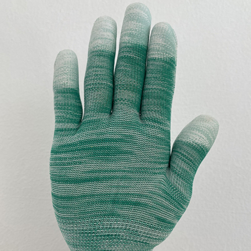 Green PU Coated Gloves