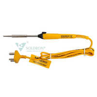 25 Watt Soldron Soldering Iron - Yellow, Compact Design For Tight Spaces | Ideal For Industrial And Diy Applications