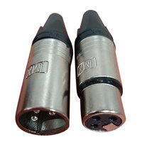 Xlr Connector Plug - Metal, 3-pin Configuration, Balanced Audio Connection, Easy Install/removal, Reliable For Live Sound Applications
