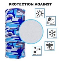 Multifunctional Unisex Neck Gaiter Headband for Dust and Sun Protection Headwear (1357)