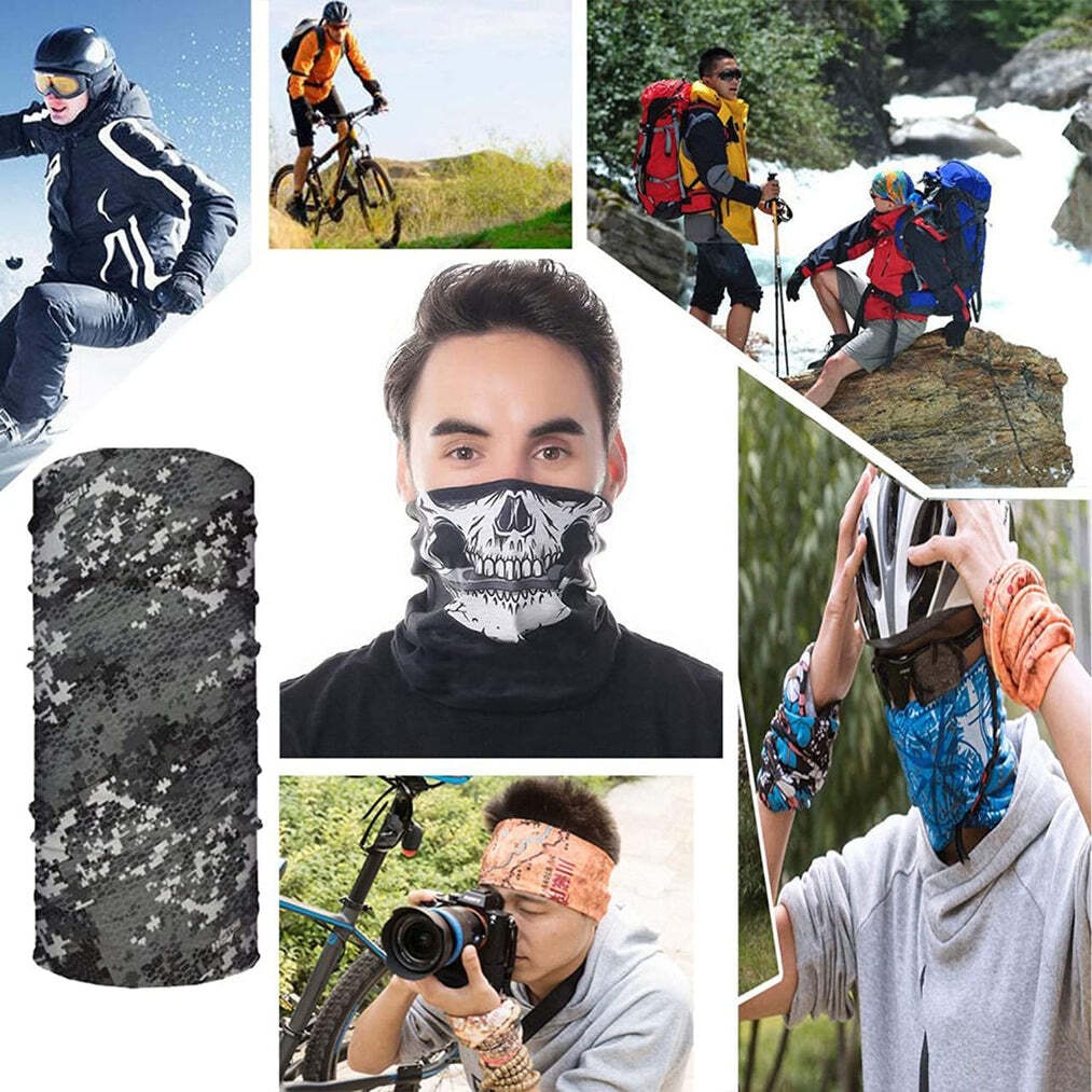 Multifunctional Unisex Neck Gaiter Headband for Dust and Sun Protection Headwear (1357)