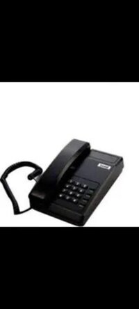 Beetel Phone - Wired, Plastic Material | Black Color, Speakerphone & Microphone, 6 Fast Dial Memory Options, Handheld & Loudspeaker Modes