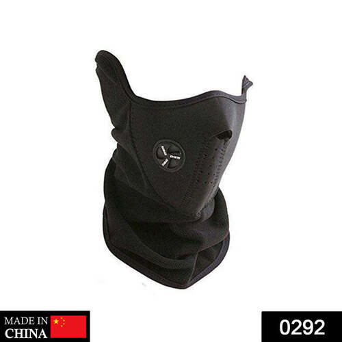 Black Bike Riding And Cycling Anti-Pollution Dust Sun Protection Half Face Cover Mask (0292)