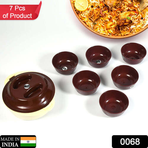 Pudding Set 1 Casserole  6 Bowl Set plastic For All Type Serving Use Set