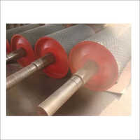 Blue Rubber Lagged Head Pulley