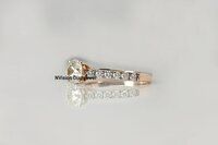 Rose Gold Natural Diamond Solitaire Ring