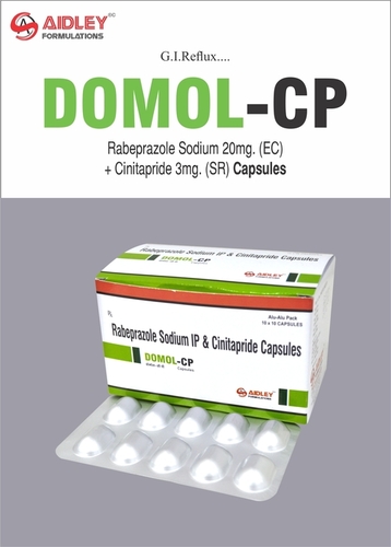 Capsule Rabeprazole Sodium IP, 20 mg + Cinitapride 3 mg