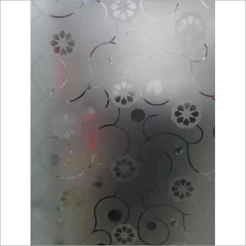 Floral Cut Frosted Glass Film Hardness: Rigid