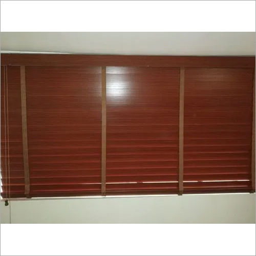 Brown Wooden Window Blinds