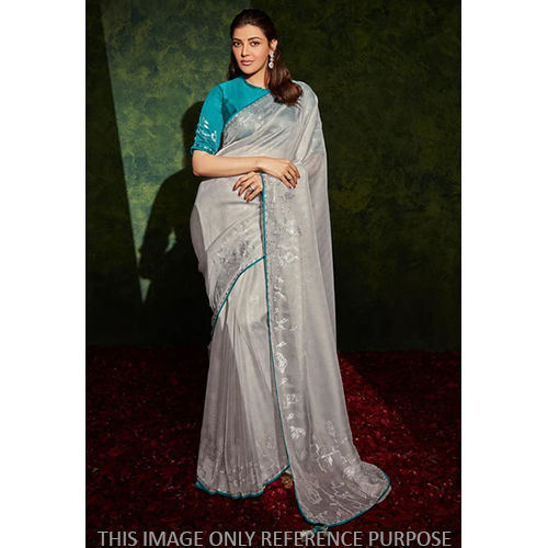 Cloud Grey South Silk Saree