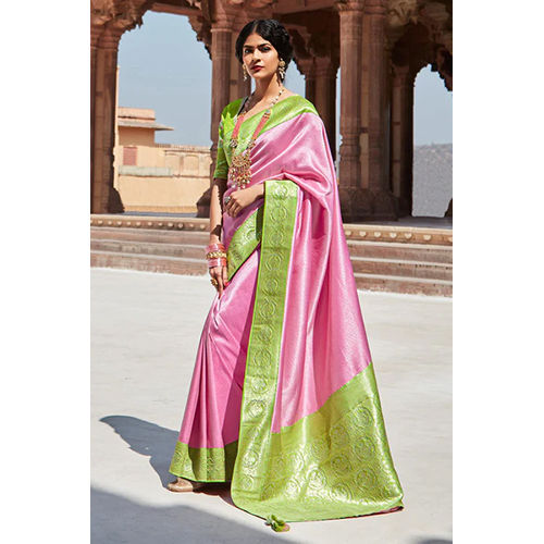 Bootylicious Watermelon Pink Paithani Saree