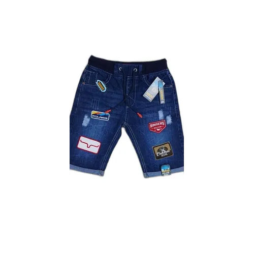 Cotton Mens Rib Denim Shorts