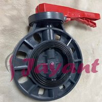 Blue Plastic Butterfly Valve