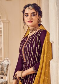 Embroidery Zari Suit