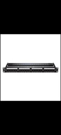 Black Cat6 Patch Panel