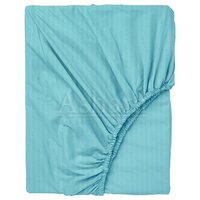 Satin stripe fitted bed sheet