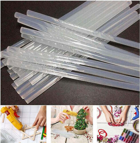 Glue Sticks for Craft and Art Decoration Craft Work Multi-Purpose Transparent HOT MELT Glue Sticks (1 Kg) (7685)