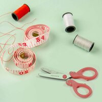 MULTIPURPOSE FANCY SCISSOR COMFORT GRIP HANDLE AND STAINLESS STEEL BLADES PAPER PHOTOS CRAFTS (1PC) (9122)