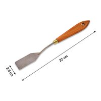 Stainless Steel Artists Palette Knife Spatula Palette Knife Paint Mixing Scraper Thin and Flexible Art Tools for Oil Painting Acrylic Mixing Etc (4041)