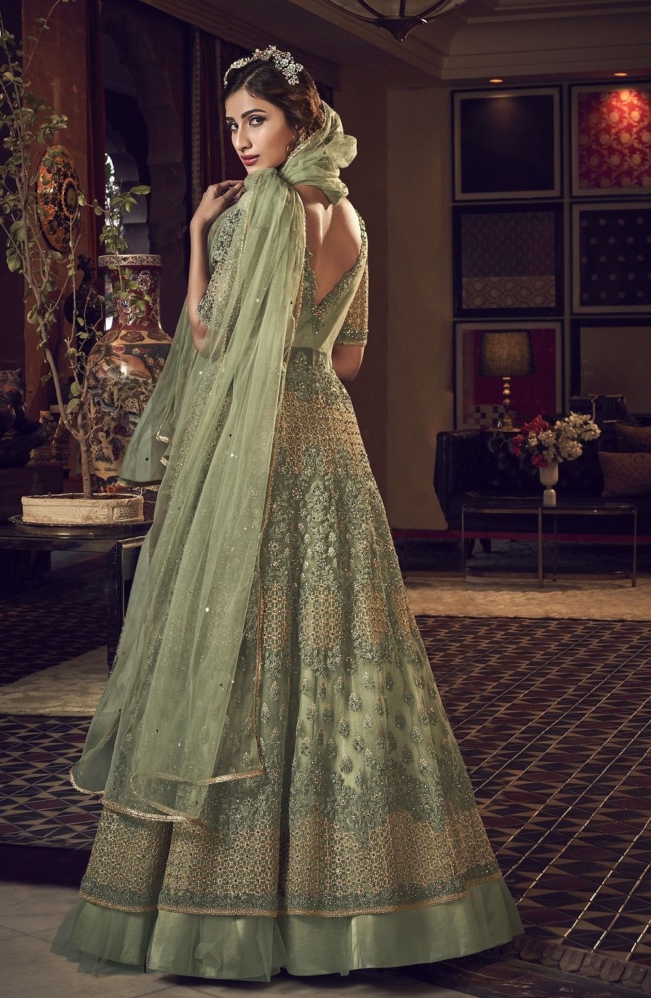 Anarkali Net Suit